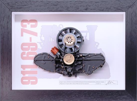 &lt;!--value not found--&gt; 911 Engine Cutaway - 911 MFI 1:4 Scale - Framed